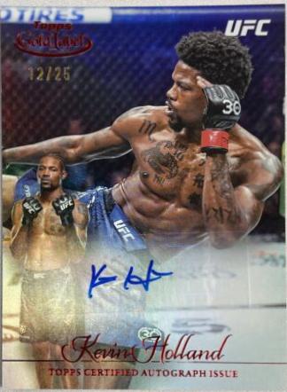 Kevin Holland 2024 Topps Gold Label UFC Gold Label Autographs #GLA-KHO Gold