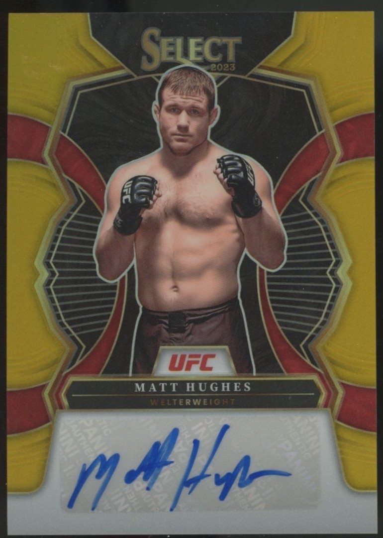 Matt Hughes 2023 Panini Select UFC Signatures #36 Red