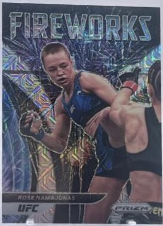 Rose Namajunas 2022 Panini Prizm UFC Fireworks #6 Mojo