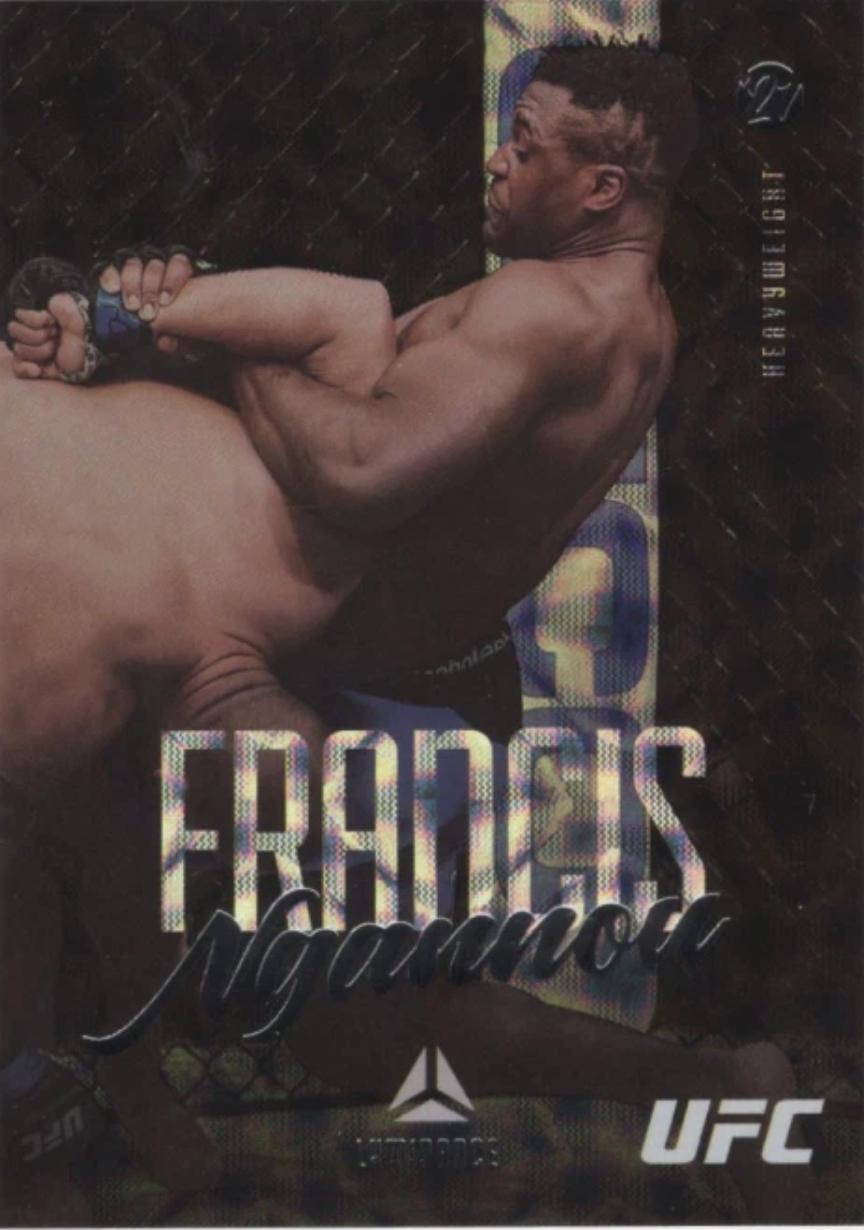 Francis Ngannou 2021 Panini Chronicles UFC Base Luminance #58 Asia