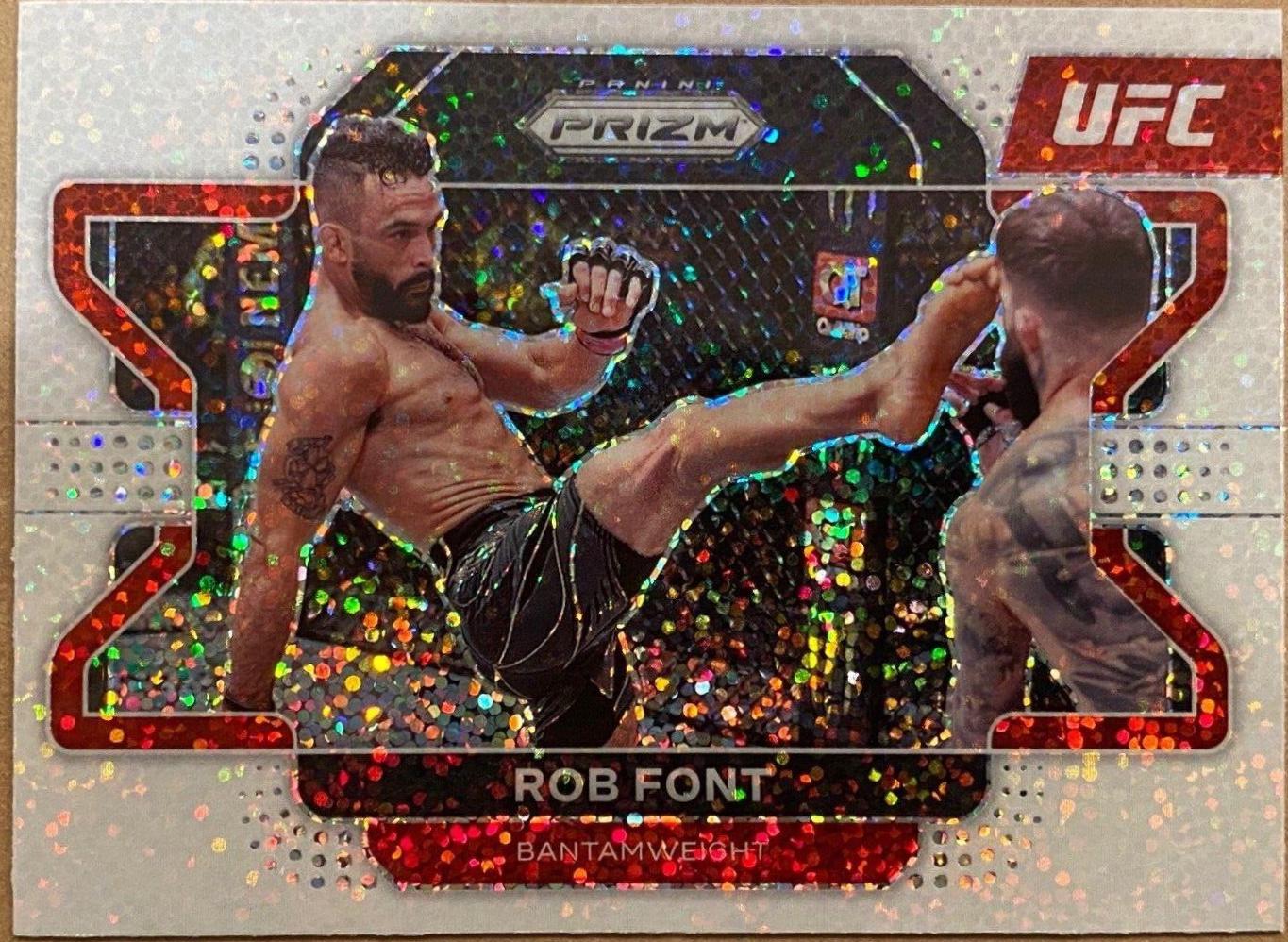 Rob Font 2022 Panini Prizm UFC Base #20 White Sparkle