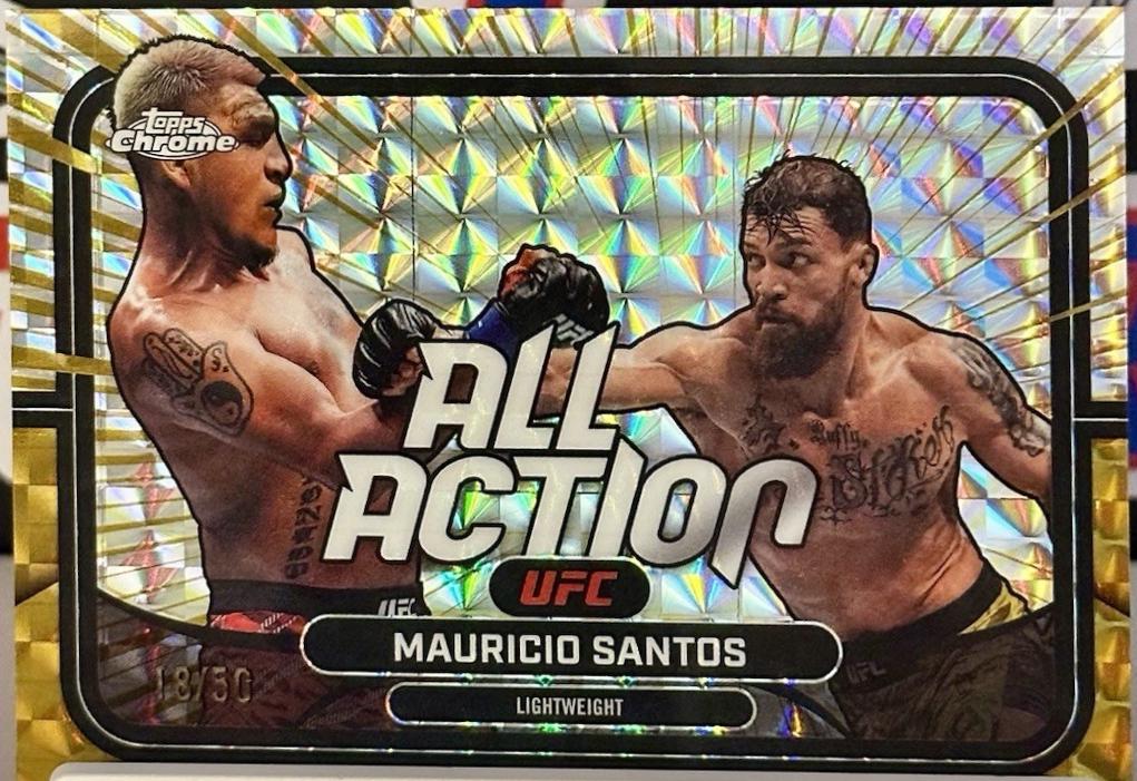 Mauricio Ruffy 2026 Topps Chrome UFC All-Action #AA-3 Gold Refractor