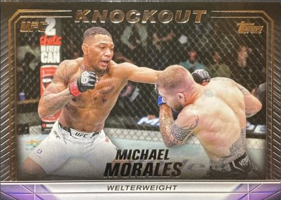 Michael Morales 2024 Topps Knockout UFC Base #16 Gold