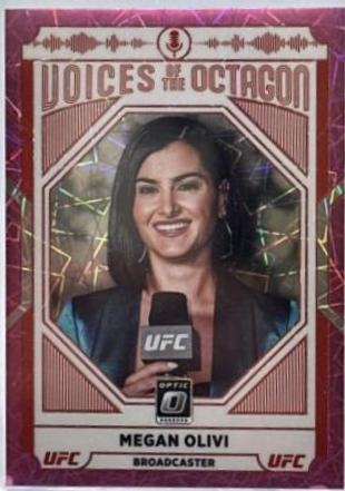 Megan Olivi 2022 Panini Donruss Optic UFC Base #123 Pink Velocity