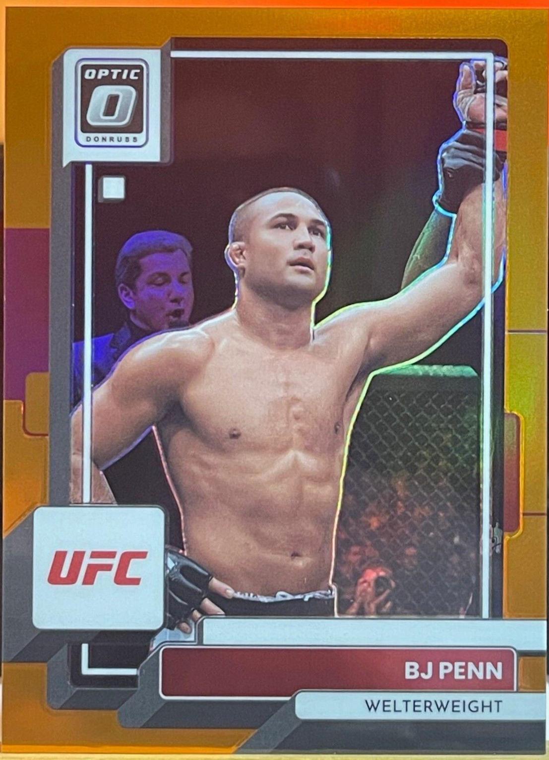 BJ Penn 2023 Panini Donruss Optic UFC Base #90 Orange
