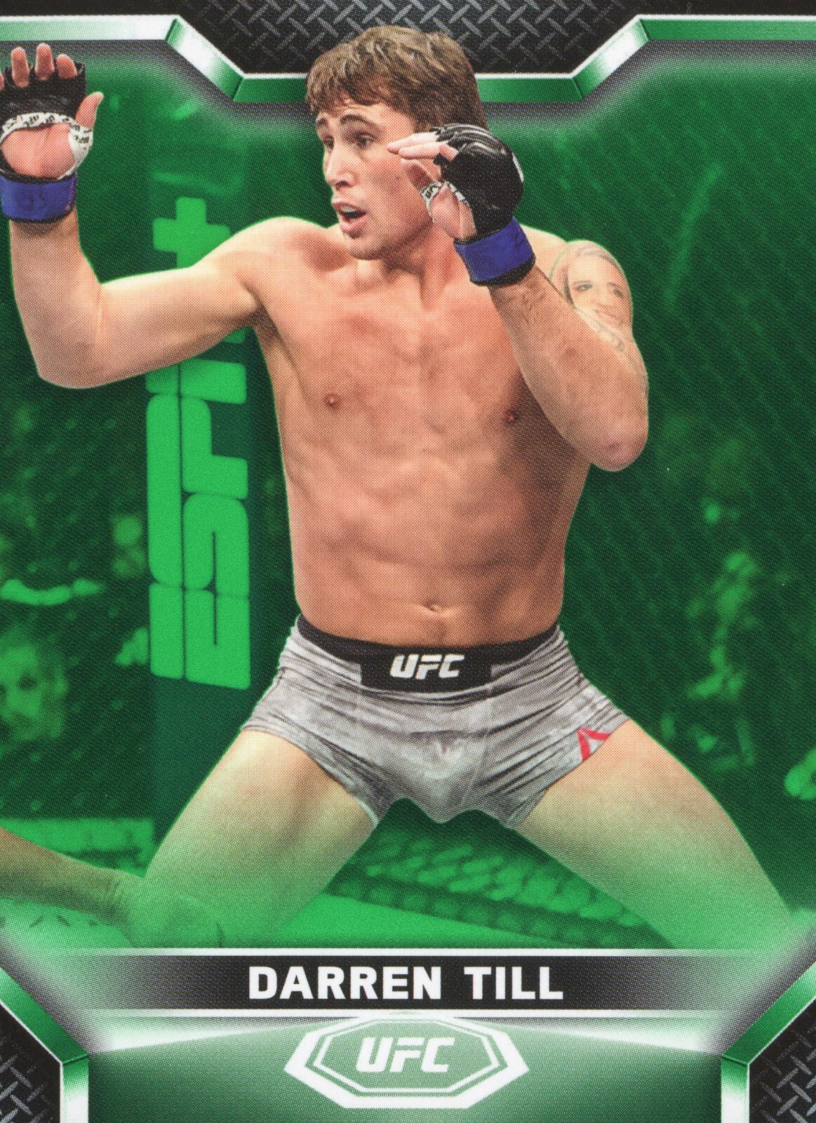 Darren Till 2020 Topps UFC Knockout Base #89 Green