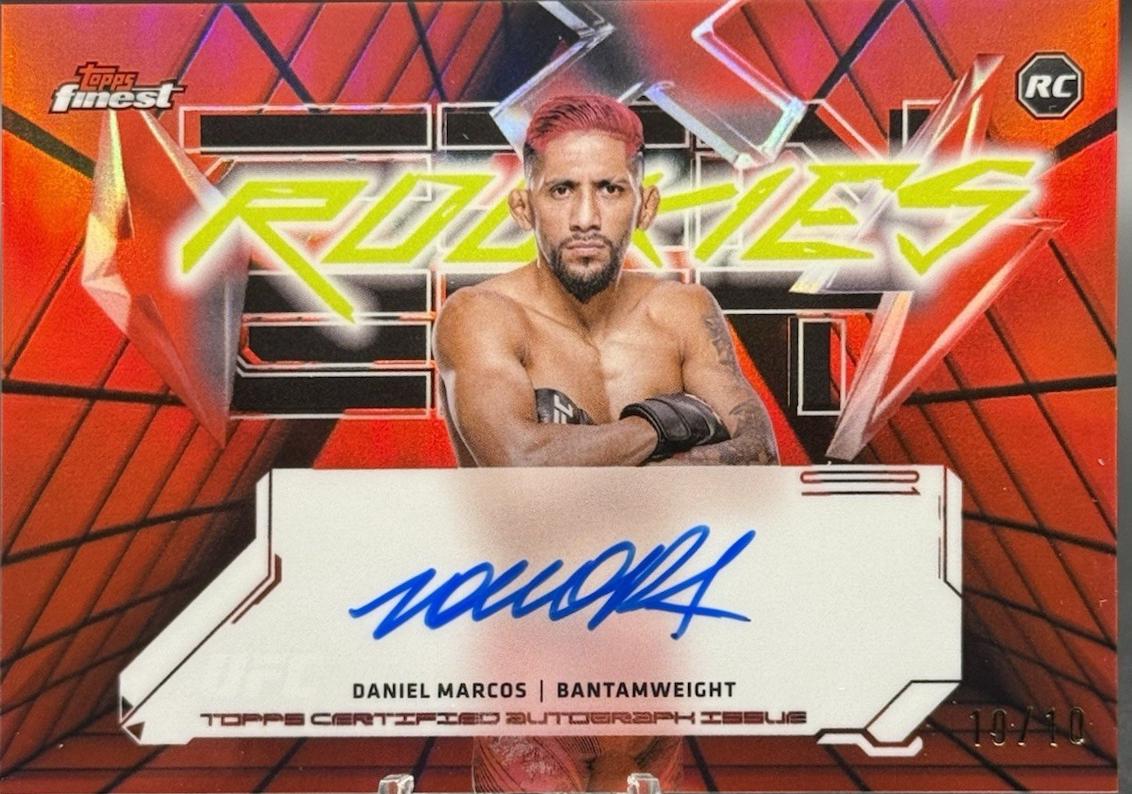 Daniel Marcos 2025 Topps Finest UFC Finest Rookie Autographs #FRA-DM Superfractor