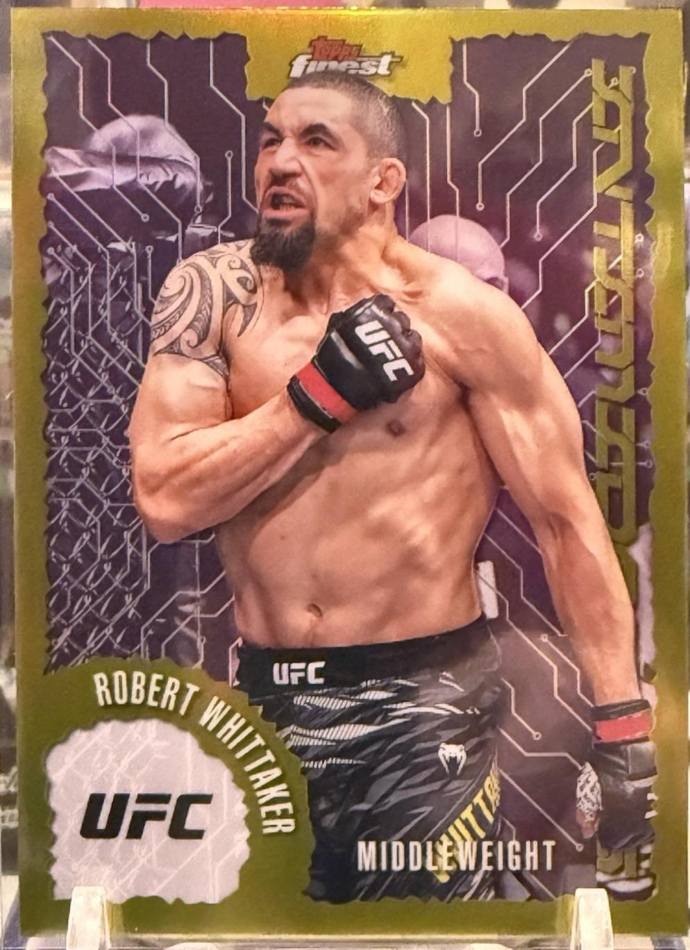 Robert Whittaker 2025 Topps Finest UFC Intimidators #IT-30 Refractor