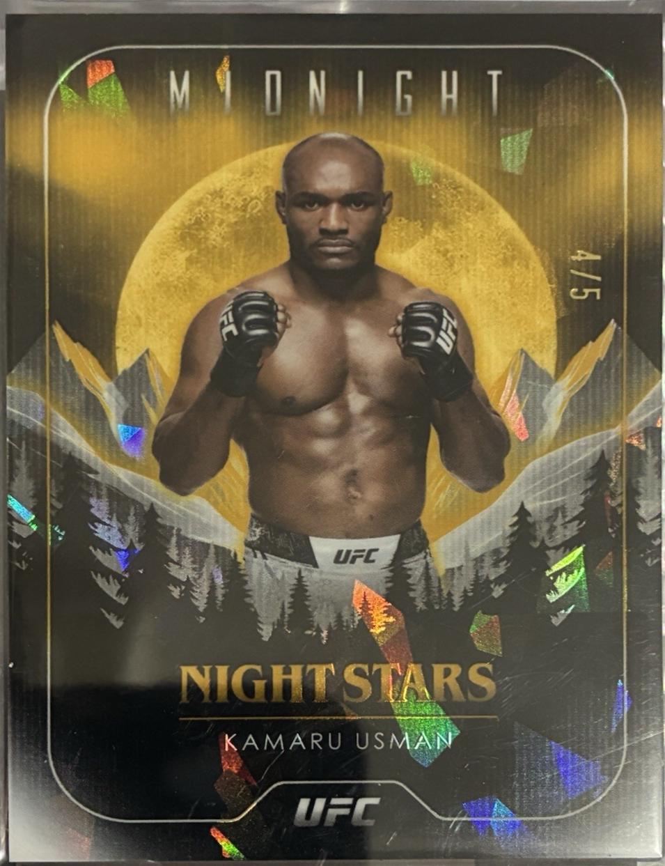 Kamaru Usman 2024 Topps Midnight UFC Night Stars #NS-21 Daybreak
