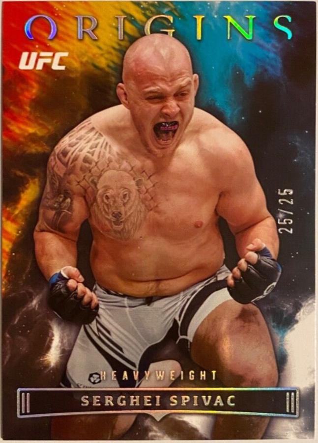 Serghei Spivac 2023 Panini Chronicles UFC Base Origins #140 Silver
