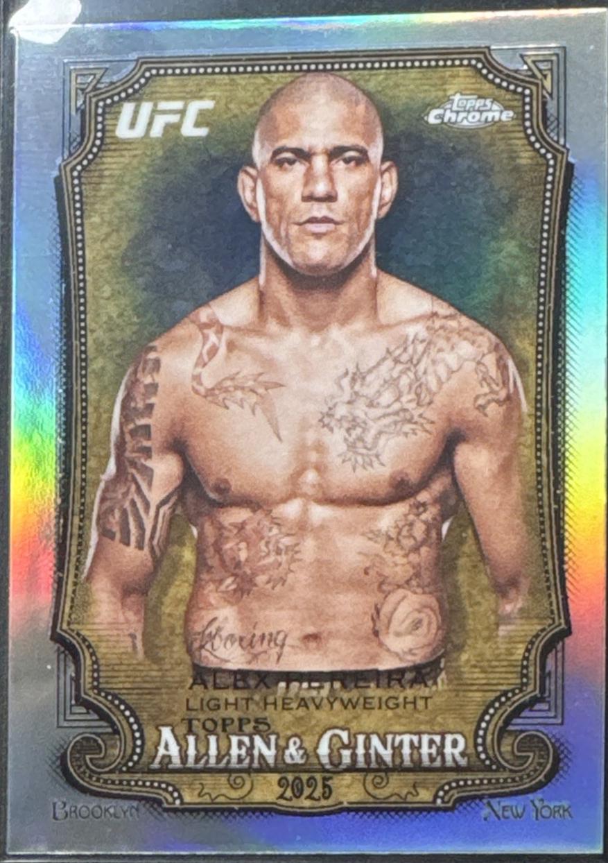 Alex Pereira 2026 Topps Chrome UFC Allen & Ginter #AG-1 Refractor