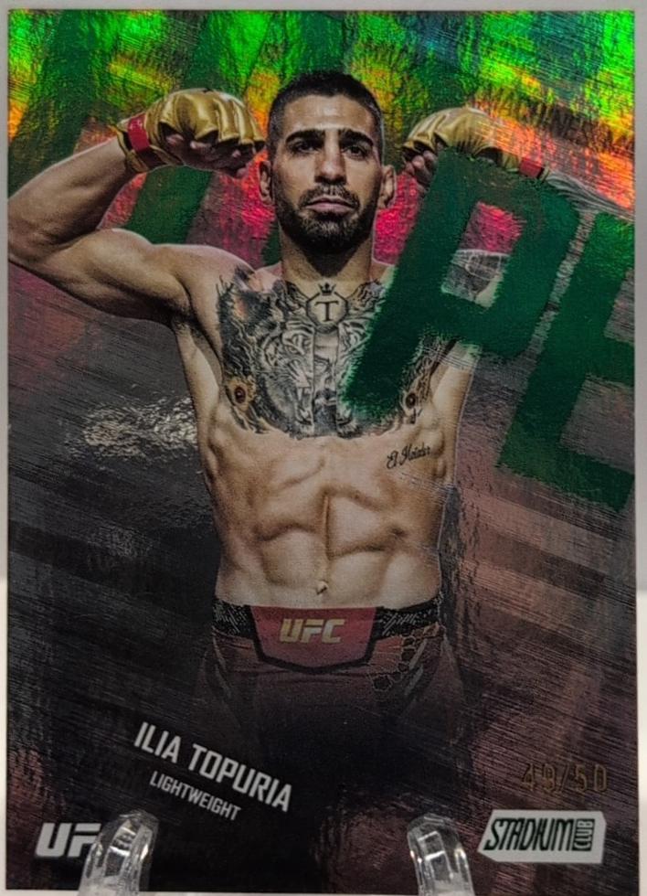 Ilia Topuria 2025 Topps Stadium Club UFC Hype Machines #HM-1 Green