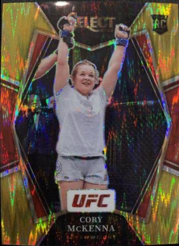 Cory McKenna 2022 Panini Select UFC Premier Level #190 Gold Flash