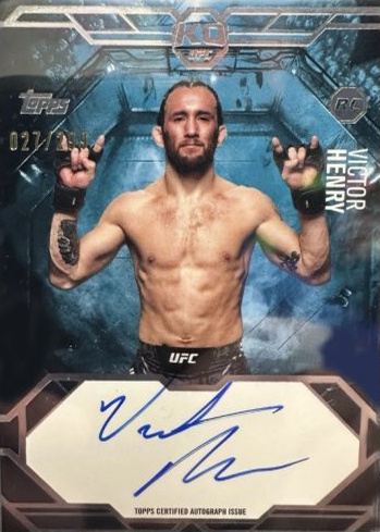 Victor Henry 2025 Topps Knockout UFC Knockout Autographs #KA-VH Platinum