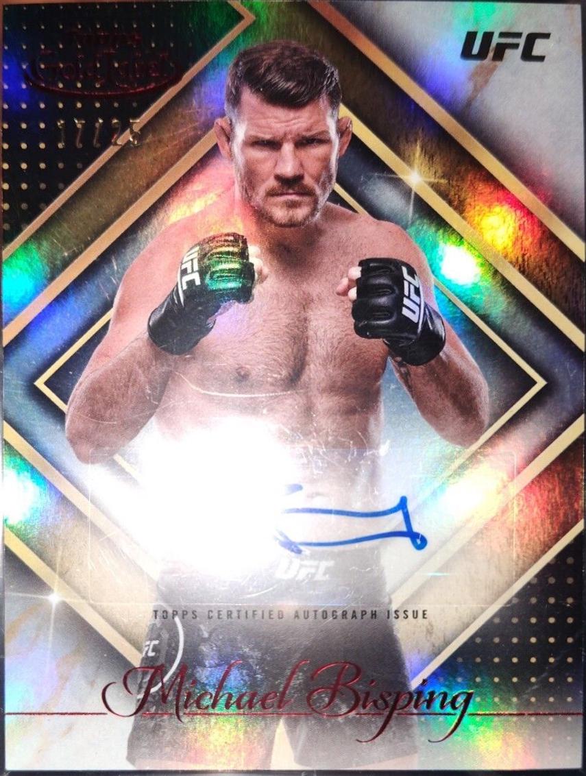 Michael Bisping 2024 Topps Gold Label UFC Golden Greats Autographs #GGA-MBI Black