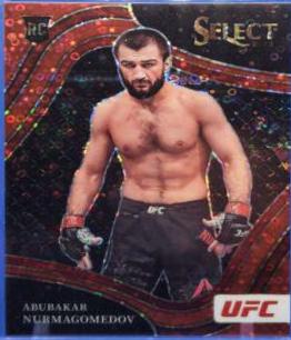 Abubakar Nurmagomedov 2022 Panini Select UFC Octagonside #270 Red Disco