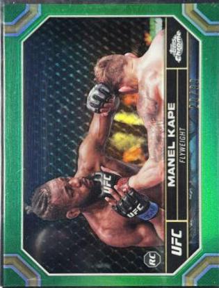 Manel Kape 2024 Topps Chrome UFC Base #119 Green Refractor