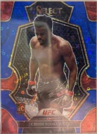 Chidi Njokuani 2023 Panini Select UFC Premier Level #160 Blue Disco