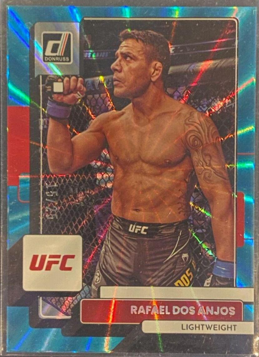 Rafael Dos Anjos 2023 Panini Donruss UFC Base #117 Teal Laser
