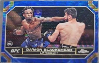 Da'Mon Blackshear 2024 Topps Chrome UFC Base #21 Blue Wave Refractor