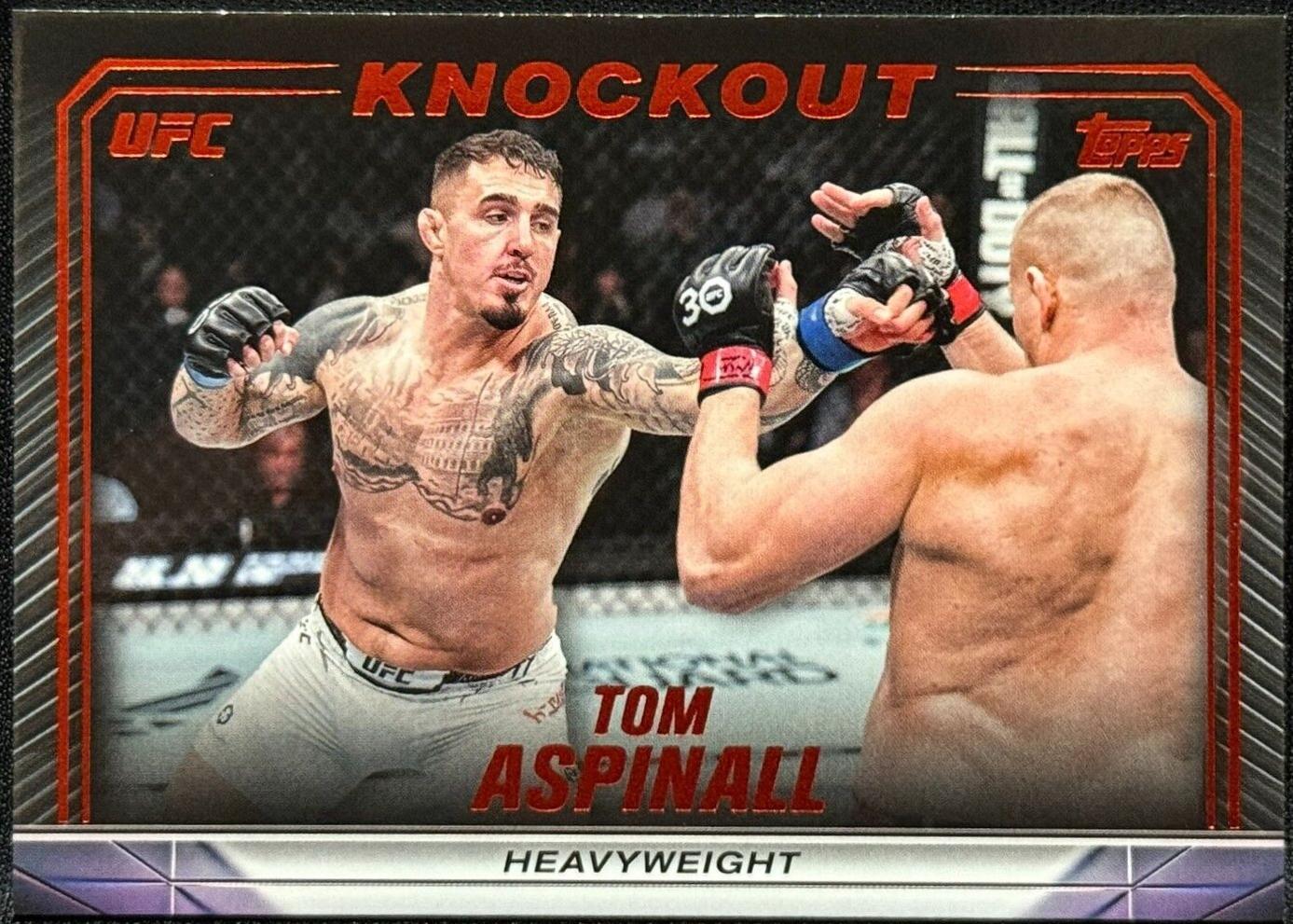 Tom Aspinall 2024 Topps Knockout UFC Base #76 Orange