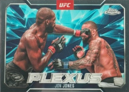 Jon Jones 2025 Topps Chrome UFC Plexus #PLX-1 Black Refractor