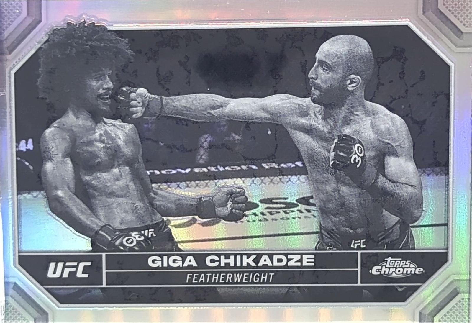 Giga Chikadze 2024 Topps Chrome UFC Base #69 Refractor