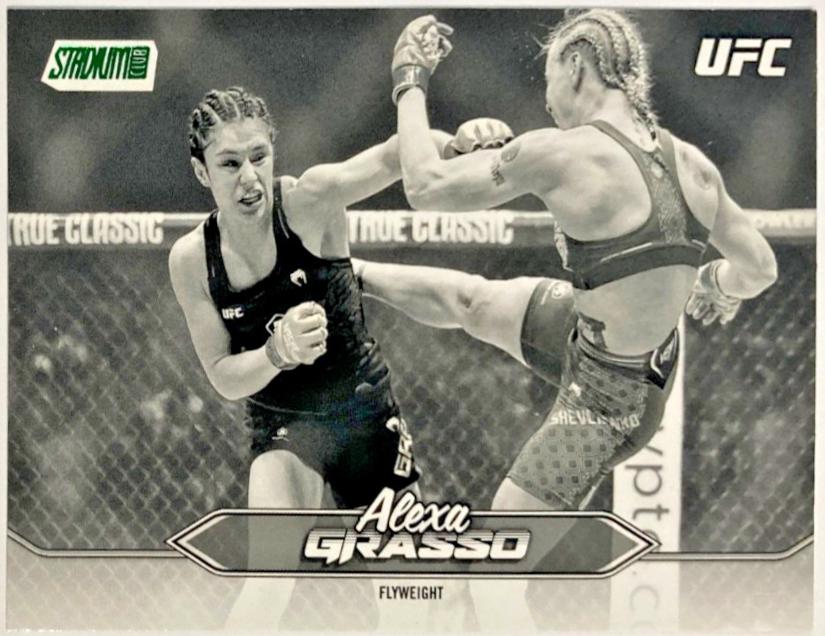 Alexa Grasso 2025 Topps Stadium Club UFC Base #123 Black & White