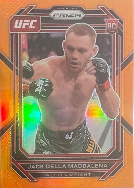 Jack Della Maddalena 2023 Panini Prizm UFC Base #187 Orange