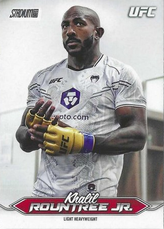 Khalil Rountree Jr. 2025 Topps Stadium Club UFC Base #74 Black & White