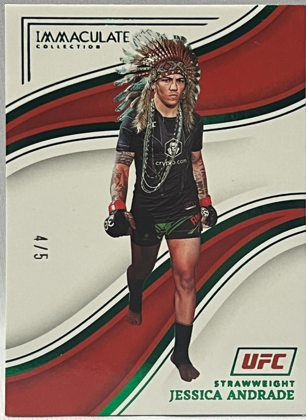 Jessica Andrade 2023 Panini Immaculate Collection UFC Base #54 Green
