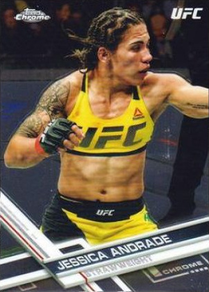 Jessica Andrade 2017 Topps Chrome UFC Base #45 Green