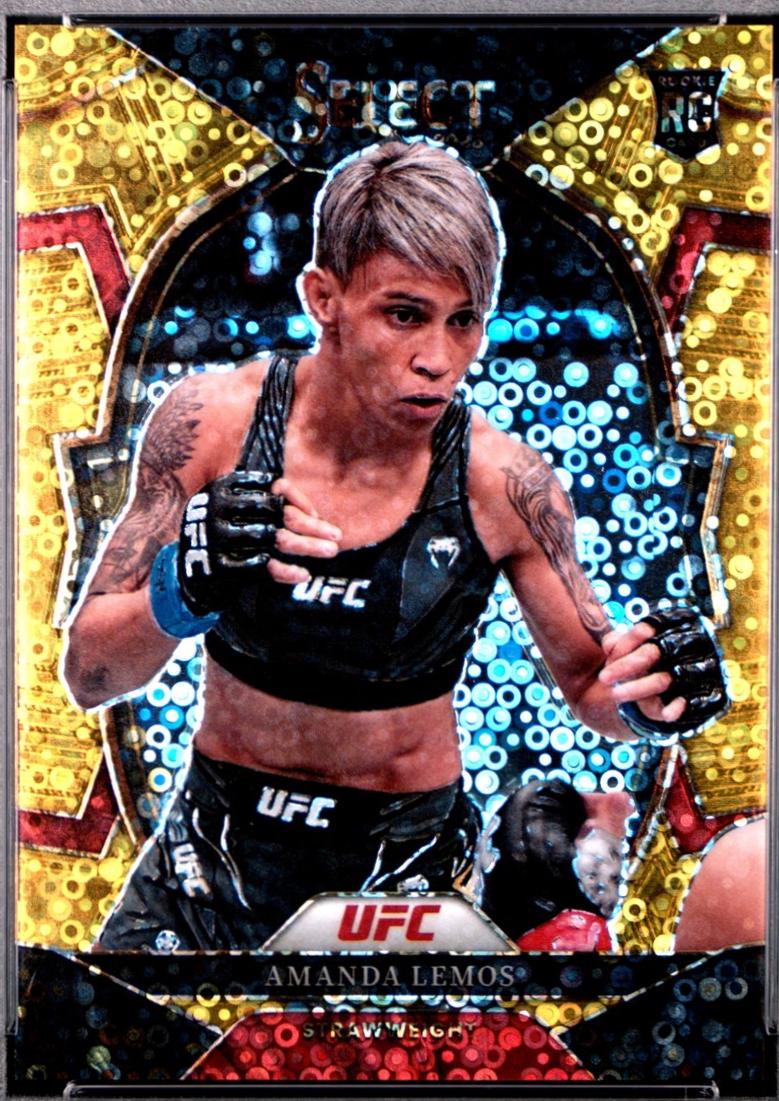 Amanda Lemos 2023 Panini Select UFC Concourse #68 Gold Disco