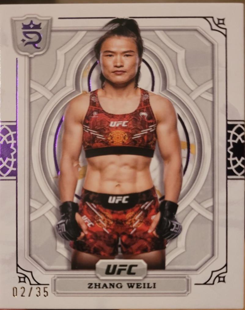 Zhang Weili 2024 Topps Royalty UFC Base #20 Purple