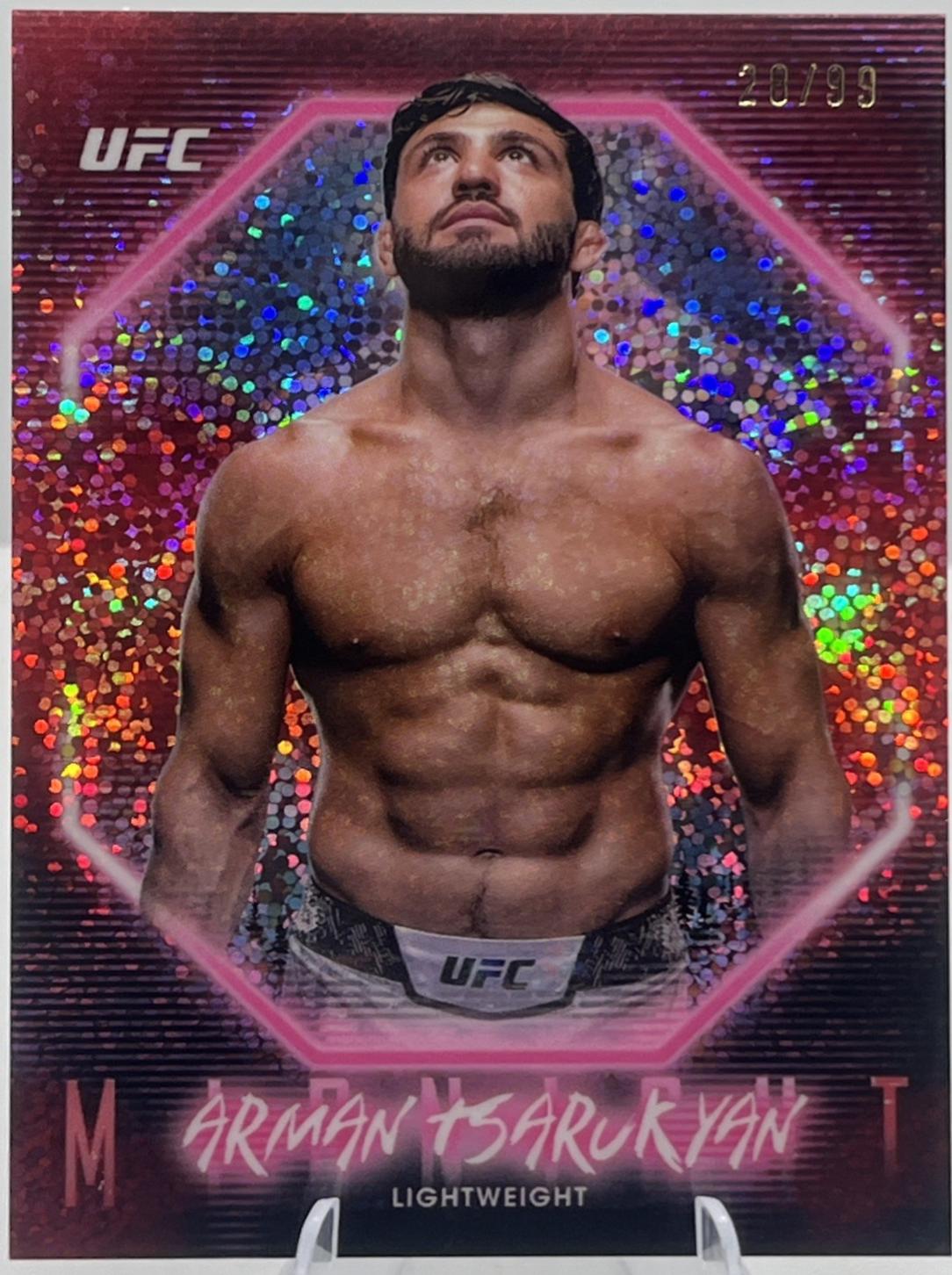 Arman Tsarukyan 2025 Topps Midnight UFC Base #57 Twilight
