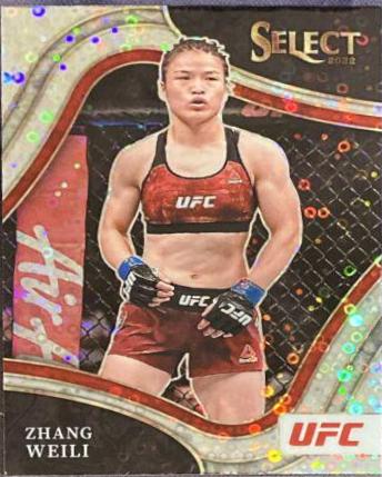 Zhang Weili 2021 Panini Select UFC Octagonside #291 Disco