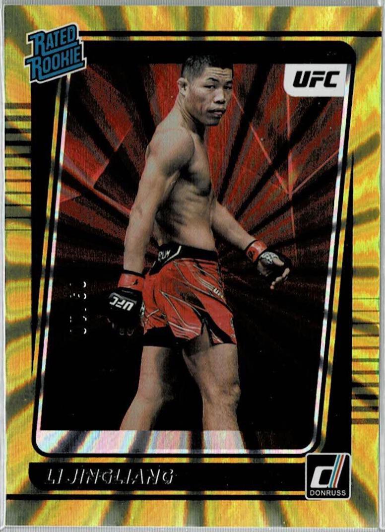 Li Jingliang 2022 Panini Donruss UFC Base #208 Gold