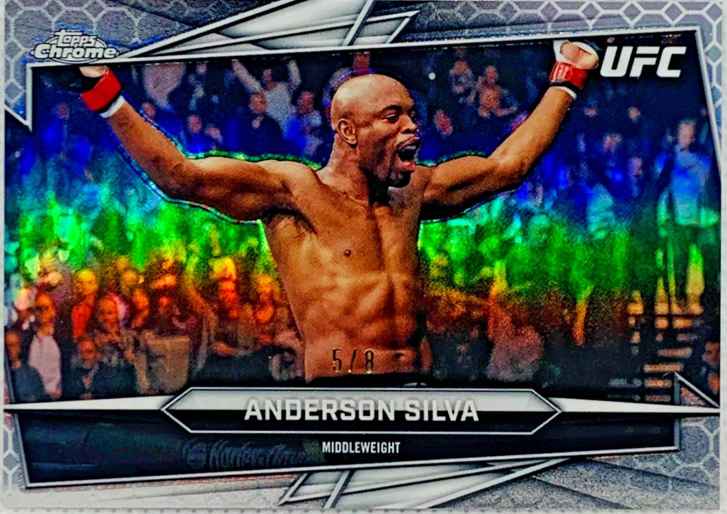 Anderson Silva 2026 Topps Chrome UFC Base #14 Octafractor