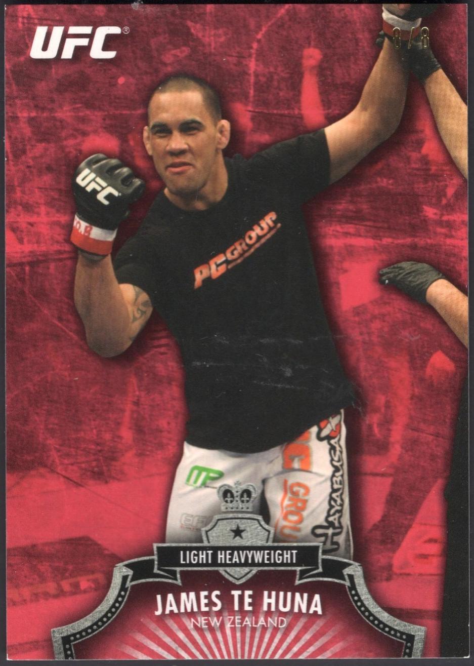 James Te Huna 2012 Topps UFC Bloodlines Base #128 Red