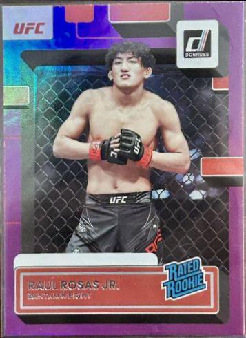 Raul Rosas 2023 Panini Donruss UFC Base #206 Purple Laser