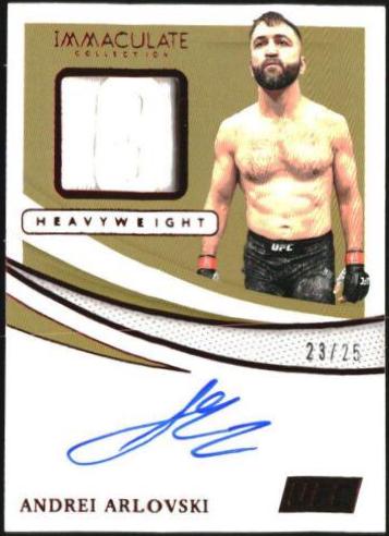 Andrei Arlovski 2021 Panini Immaculate UFC Memorabilia Autographs #39 Red