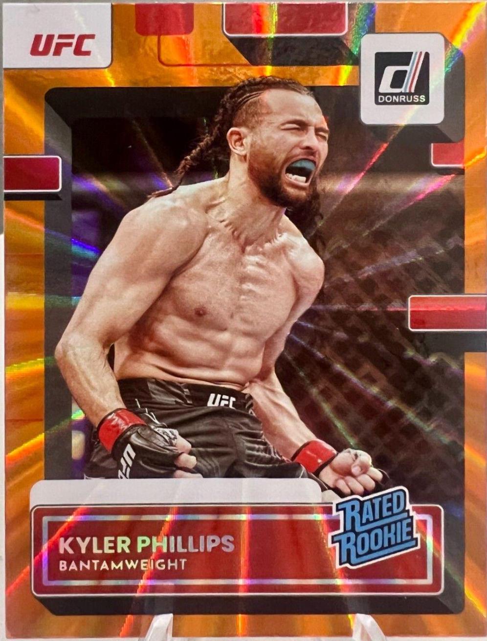 Kyler Phillips 2023 Panini Donruss UFC Base #220 Orange Laser