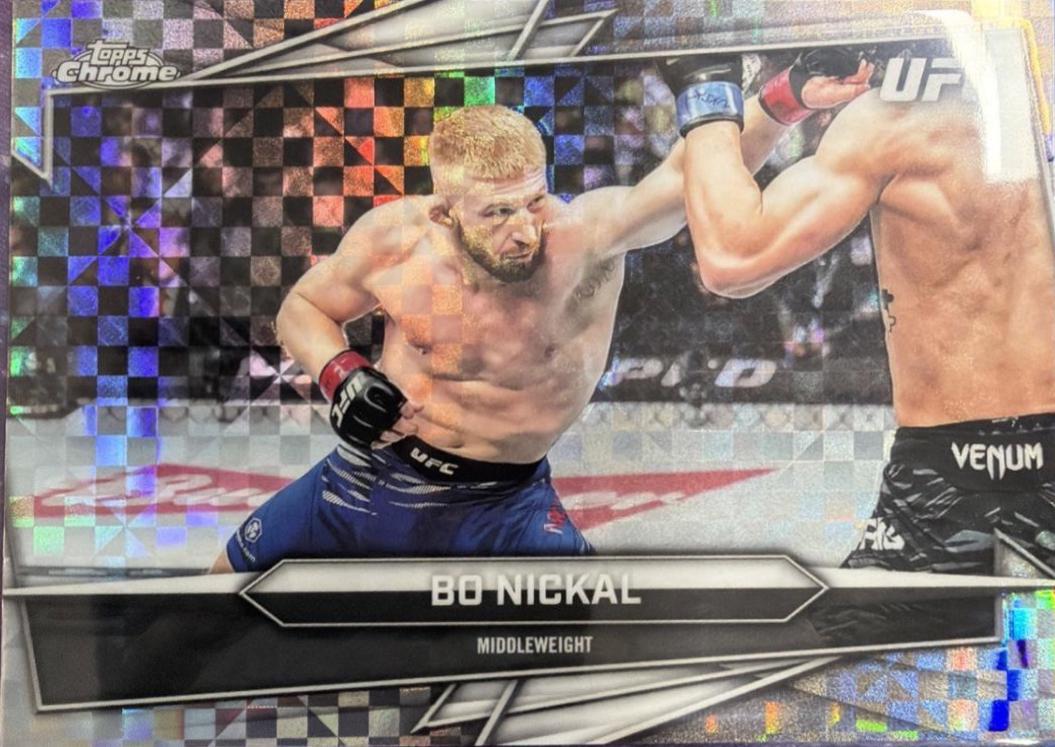 Bo Nickal 2026 Topps Chrome UFC Base #46 X-fractor