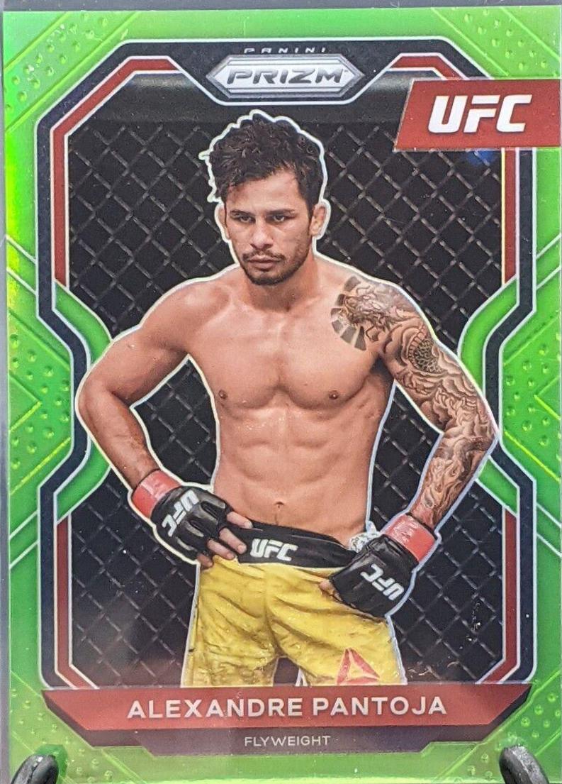 Alexandre Pantoja 2021 Panini Prizm UFC Base #46 Neon Green
