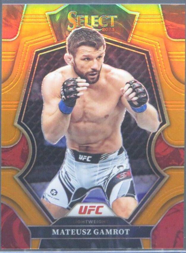 Mateusz Gamrot 2023 Panini Select UFC Premier Level #186 Orange