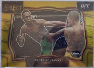 Israel Adesanya 2023 Panini Select UFC Octagonside #270 Gold