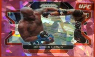 Derrick Lewis 2022 Panini Prizm UFC Base #1 Pink Ice