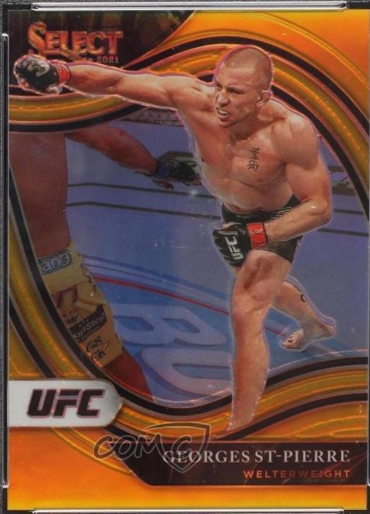 Georges St-Pierre 2021 Panini Select UFC Octagonside #243 Gold