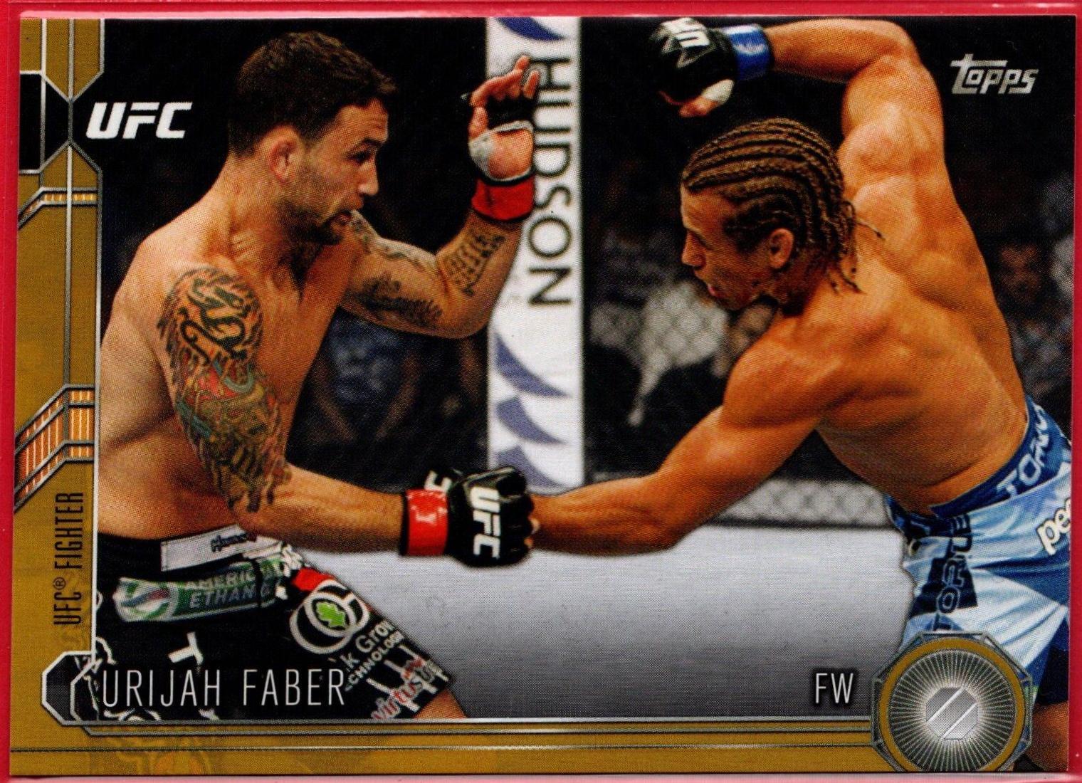 Urijah Faber 2015 Topps UFC Chronicles Base #123 Gold