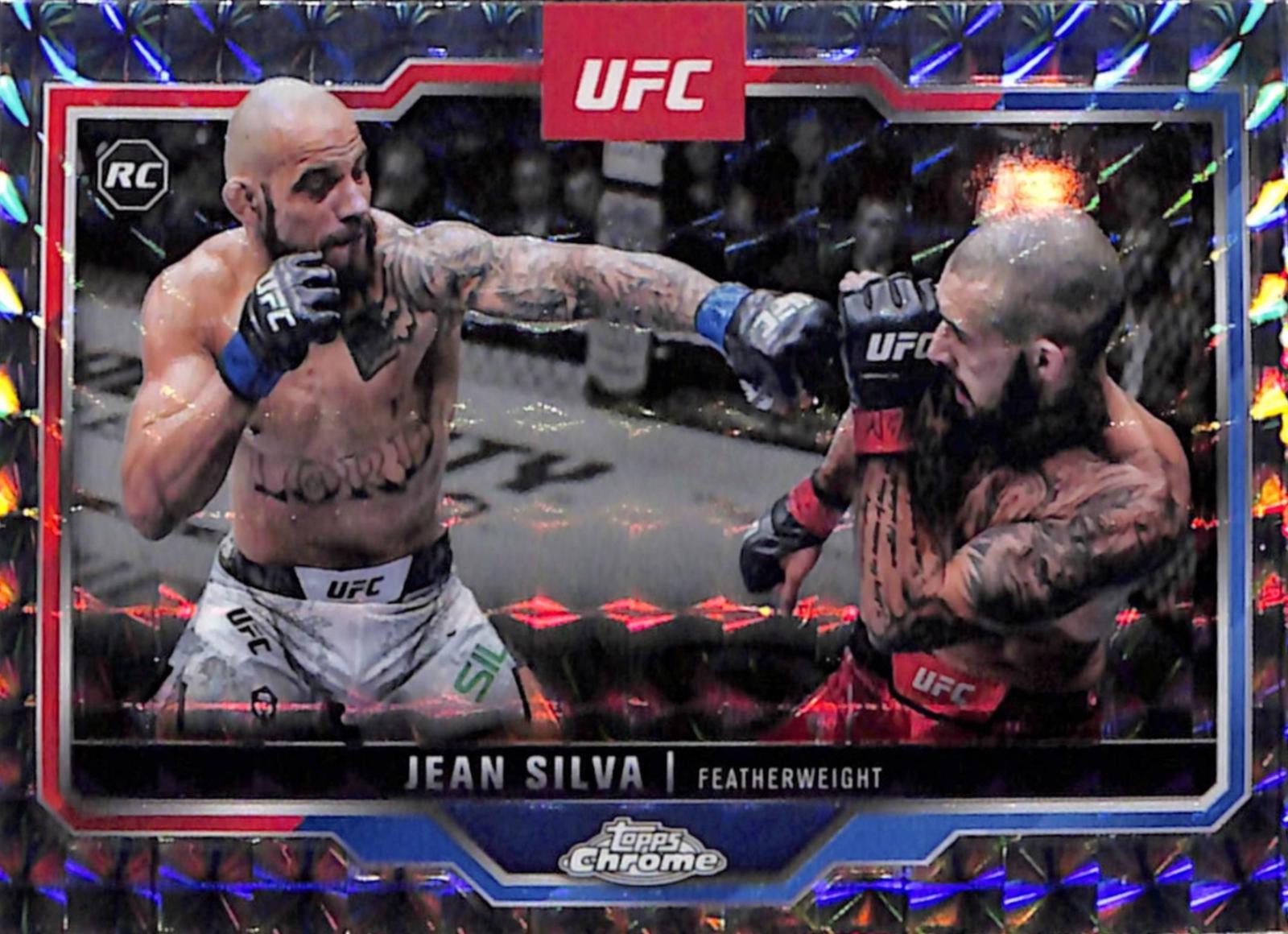 Jean Silva 2025 Topps Chrome UFC Base #56 Geometric Refractor